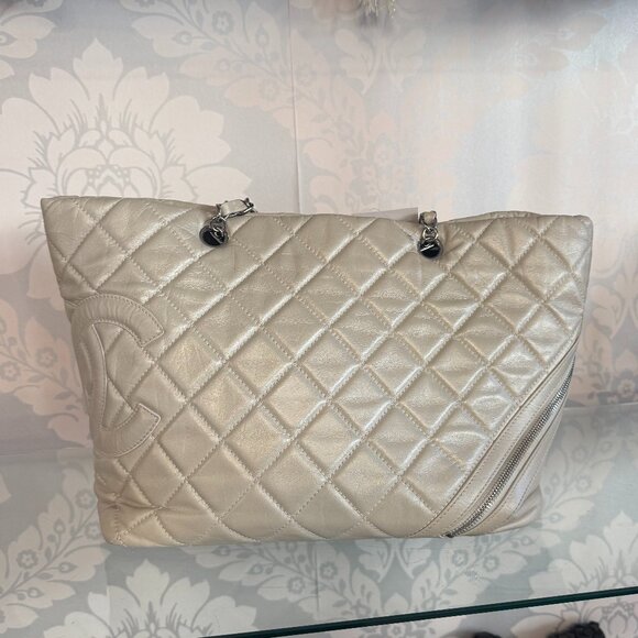 CHANEL Handbags - Chanel Cambon Cotton Club Chain Tote Bag